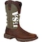 Durango Men's Western Boot, 8.5 M, Leather, 12 in H, Brown/Army Green DDB0313 - alternate 1